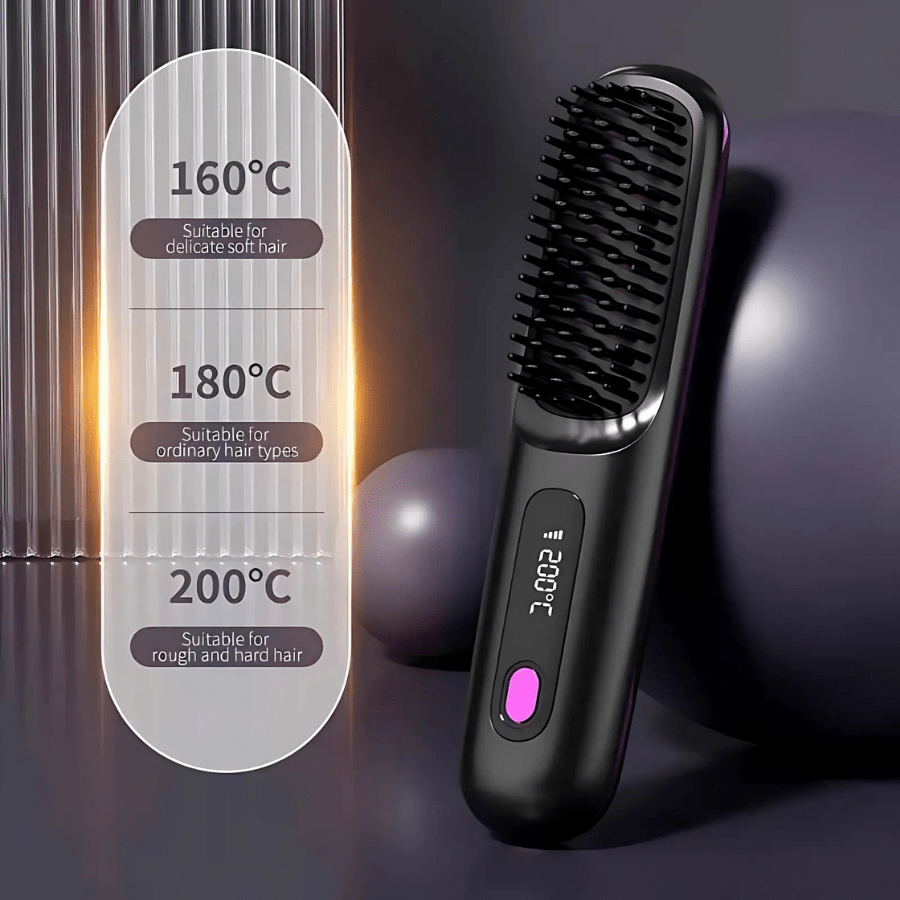 [NEW] Numoya Portable Straightener Brush - GoBrush PRO - NUMOYA