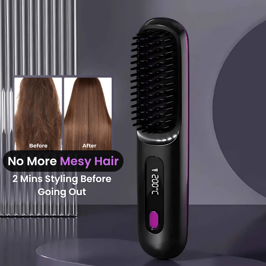 [NEW] Numoya Portable Straightener Brush - GoBrush PRO - NUMOYA